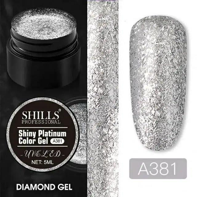 Shills Professional Shiny Platinum Color Painting Gel (A381) (5ml)