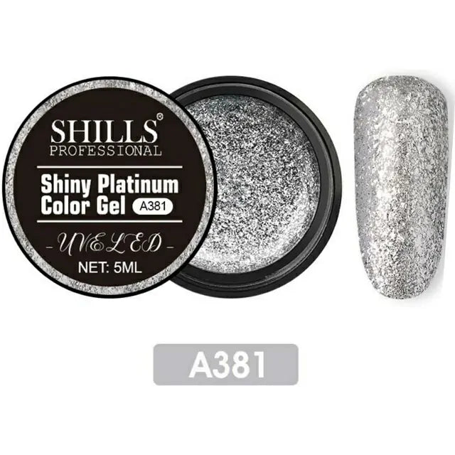 Shills Professional Shiny Platinum Color Painting Gel (A381) (5ml)