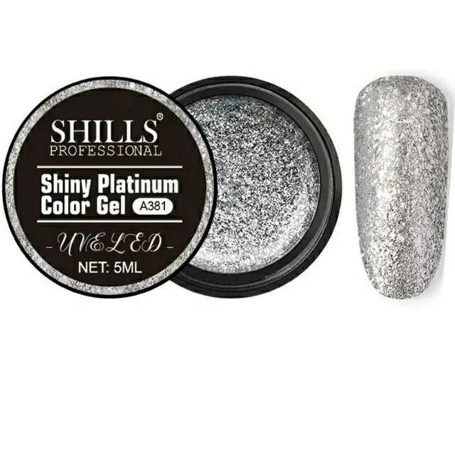 Shills Professional Shiny Platinum Color Painting Gel (A381) (5ml)
