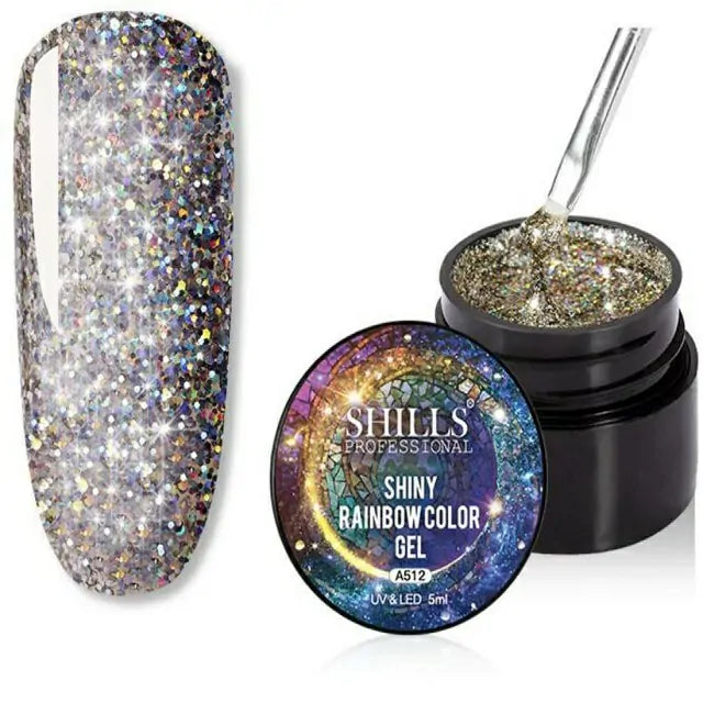 Shills Professional Shiny Rainbow Color Painting Gel (A512) (5ml)