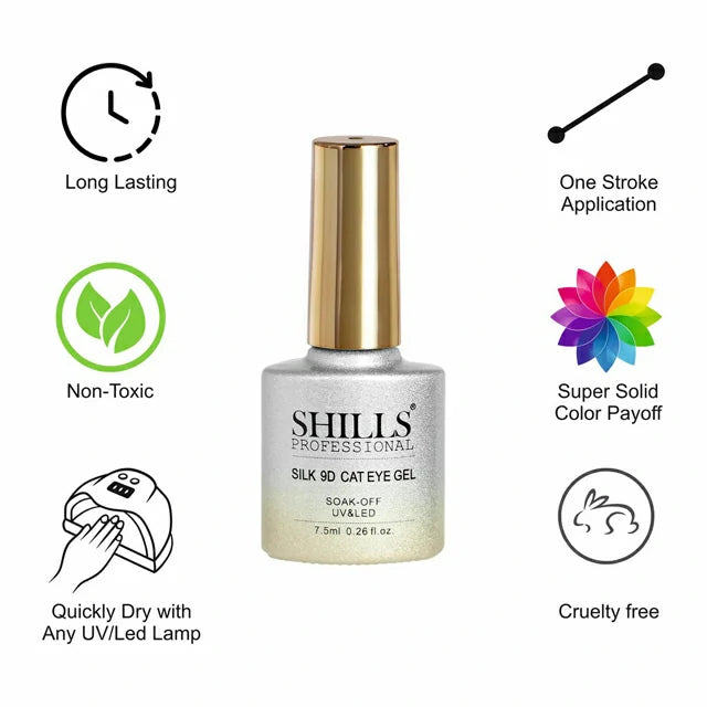 Shills Professional Silk 9D Cat Eye Gel Polish (7.5ml) (SPG-357)