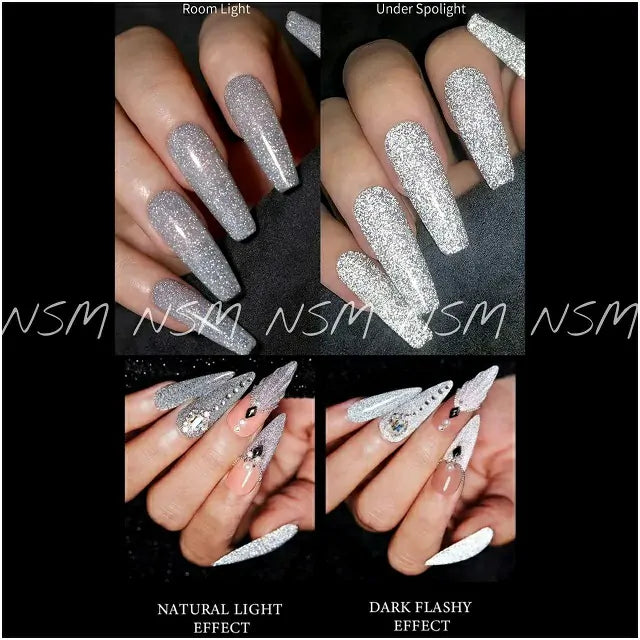 Shills Professional Silver Reflective Gel Polish (15ml)