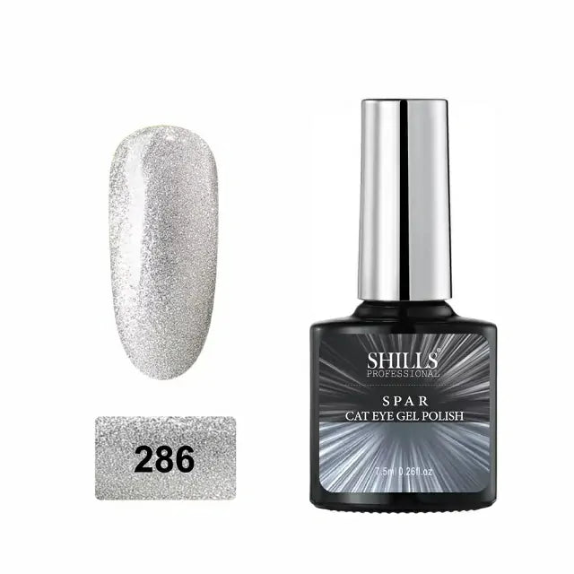 Shills Professional Spar Cat Eye Gel Polish Silver (7.5ml)