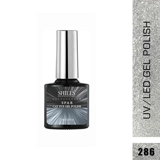 Shills Professional Spar Cat Eye Gel Polish Silver (7.5ml)