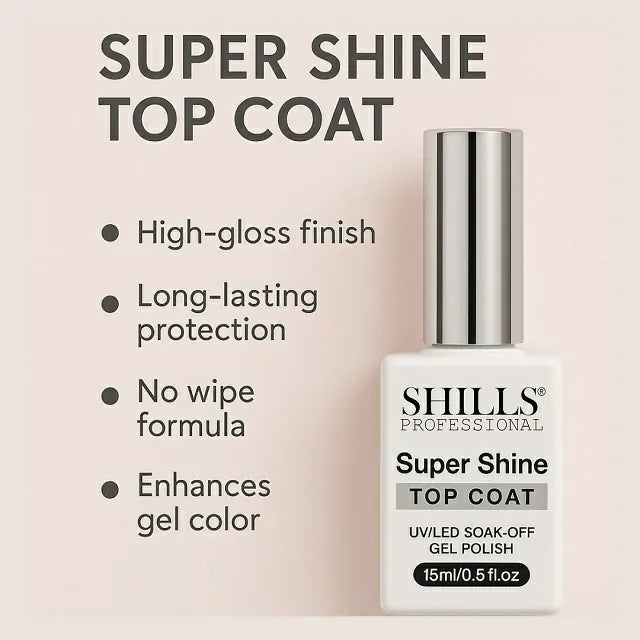 Shills Professional Super Shine Top Coat (15ml)