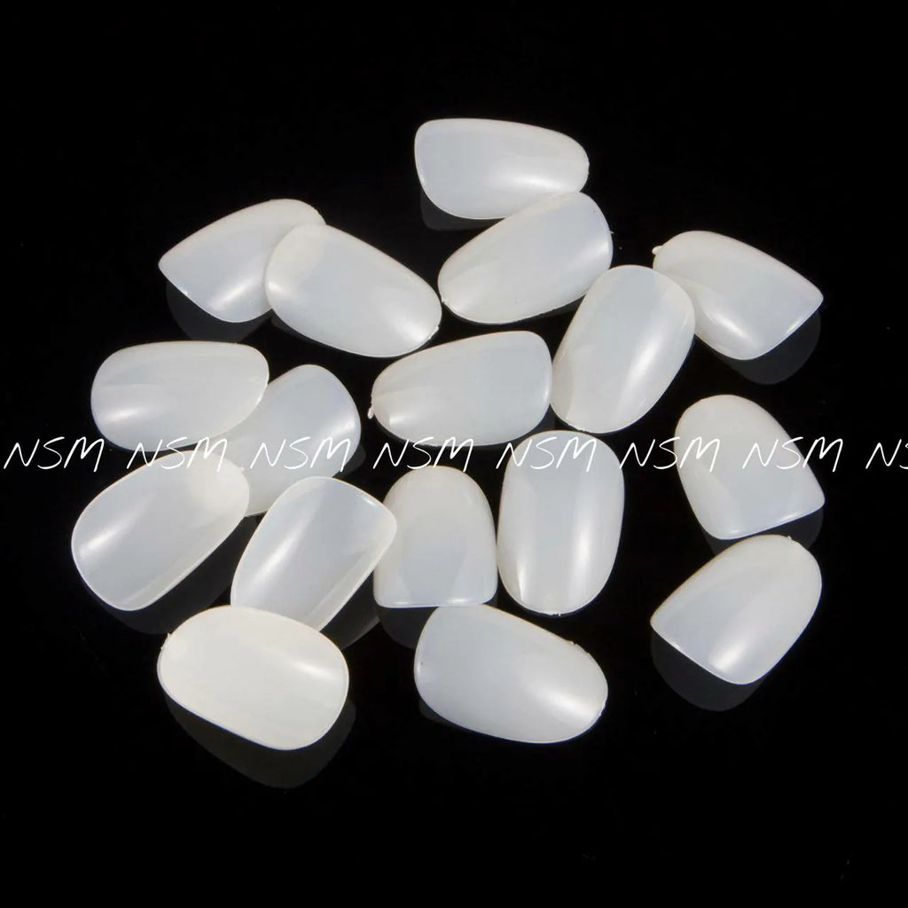 Short Oval Natural Nail Tips (Pack Of 500 Pc)