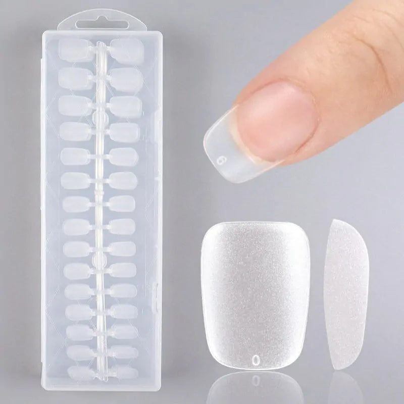 Short Square Pre Buffed Gel Nail Tips Box (300 Pcs)