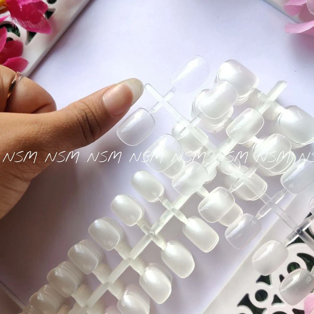 Short Square Press On Nail Tips For Children (240 Tips Pack)