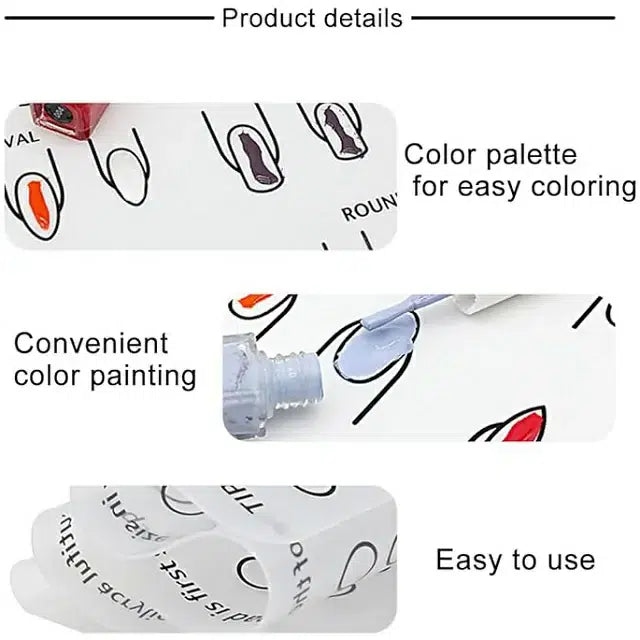 Acrylic Nail Art Training Silicon Mat