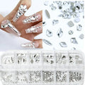 Silver Big Stones and Rhinestones Grid