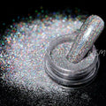 Silver Holographic Nail Glitter Powder