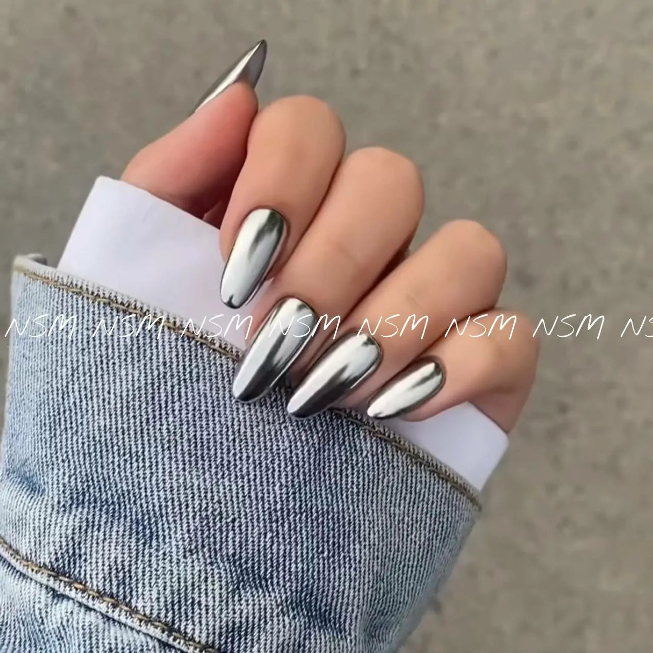 Silver Metallic Mirror Chrome Powder