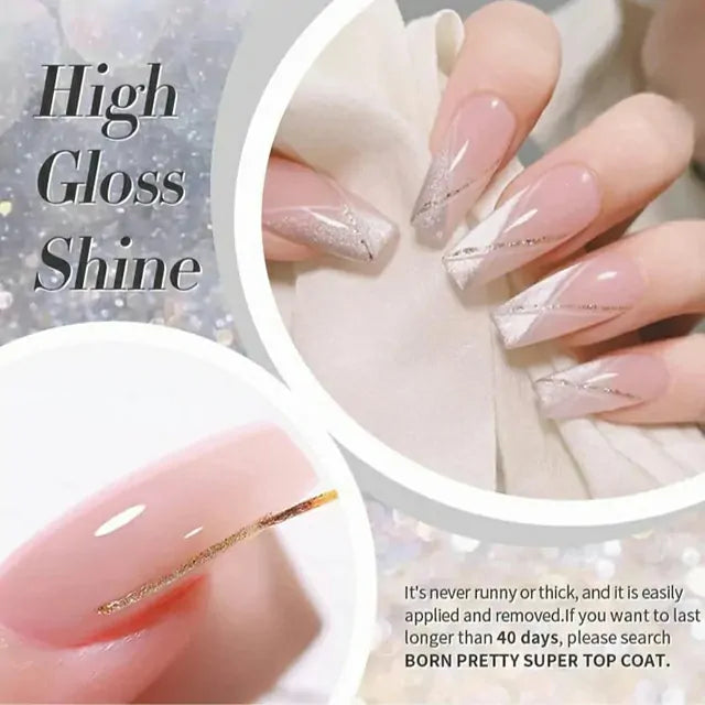 Born Pretty Sparkle Painting Gel Super Silver (5ml)
