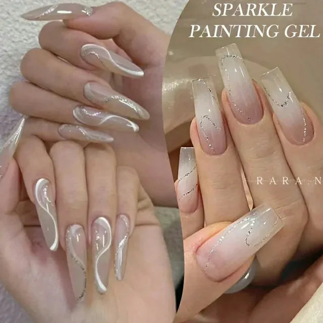 Born Pretty Sparkle Painting Gel Super Silver (5ml)