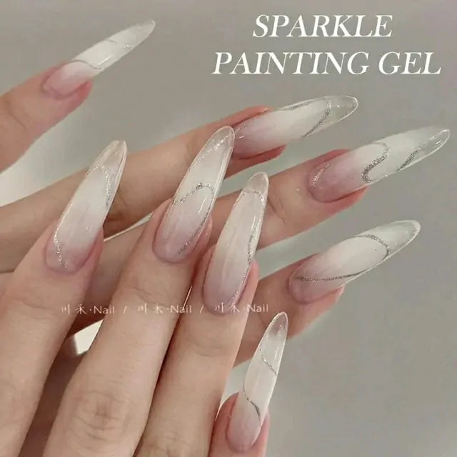Born Pretty Sparkle Painting Gel Super Silver (5ml)