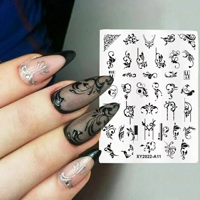 Swirls And Frames Nail Stamping Plate (XY2022-A11)