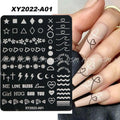 Text And Shapes Stamping Plate (XY2022-A01)
