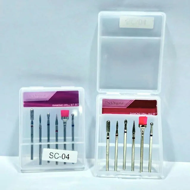 The Original Diamond Nail Drill Bits (SC-04) (Set of 6)