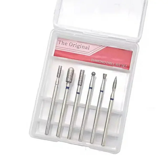The Original Diamond Nail Drill Bits (SC-01) (Set of 6)