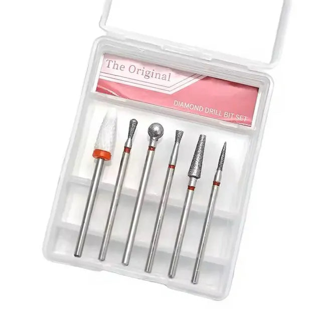 The Original Diamond Nail Drill Bits (SC-07) (Set of 6)