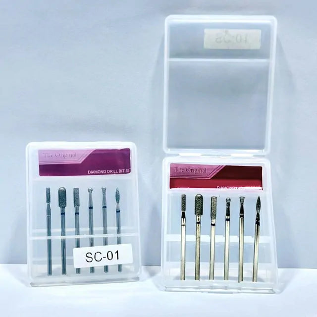 The Original Diamond Nail Drill Bits (SC-01) (Set of 6)