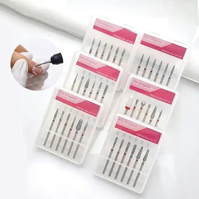 The Original Diamond Nail Drill Bits (SC-04) (Set of 6)