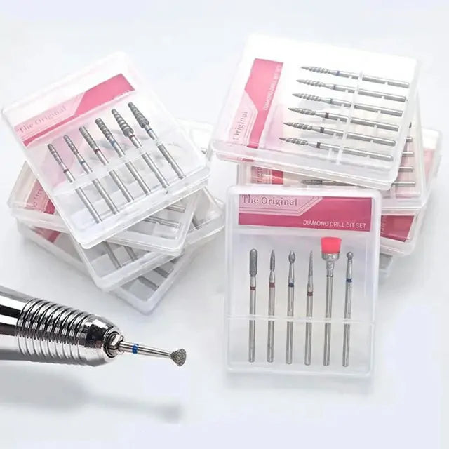 The Original Diamond Nail Drill Bits (SC-07) (Set of 6)
