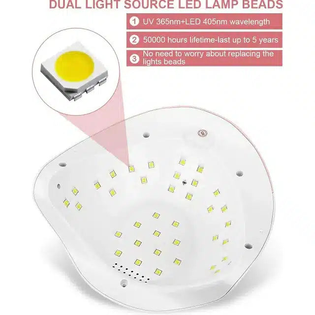 UV LED Nail Lamp (120W) Pink