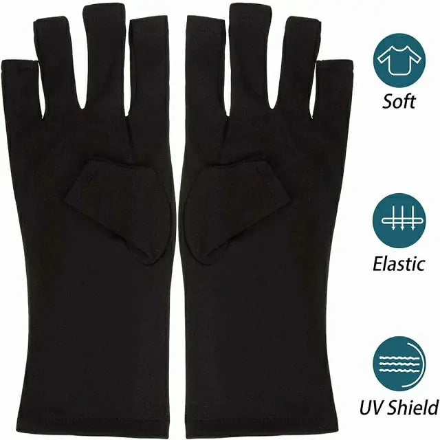 Uv Rays Protector Gloves (Black Or White)