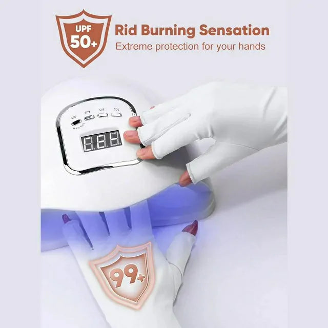 Uv Rays Protector Gloves (Black Or White)