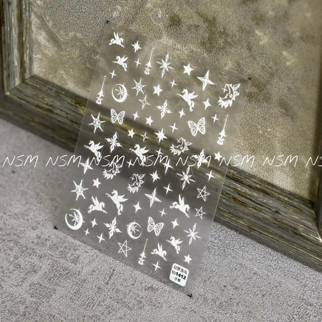 Unicorns Stars And Moon 5D Sticker Sheets (T0-1412)