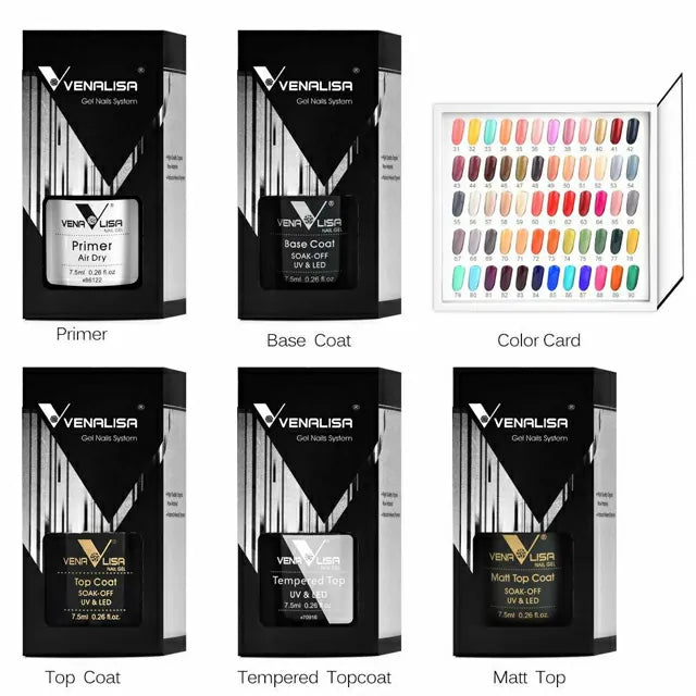 Venalisa 60 Colors Gel Nail Polish Kit VIP2