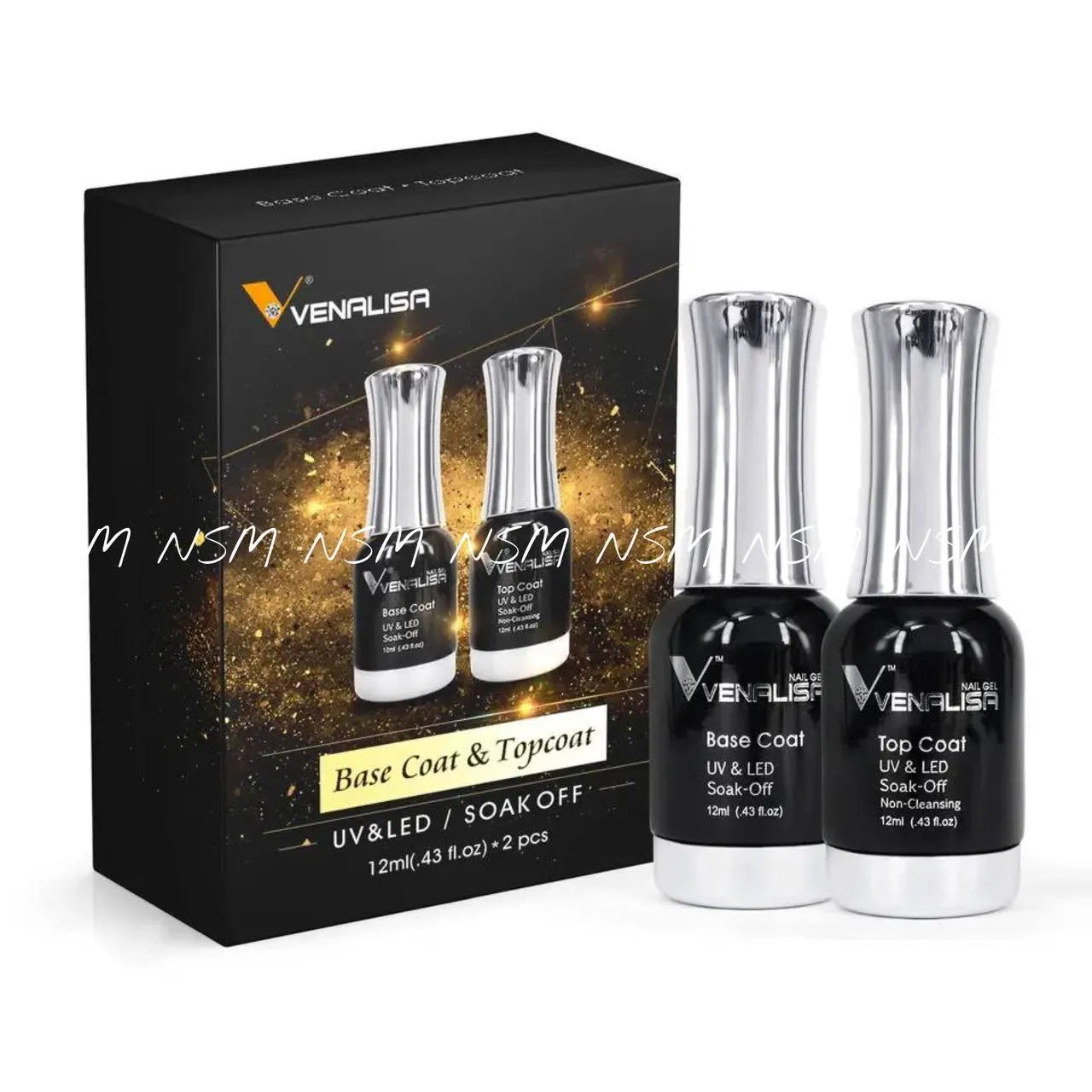 Venalisa Base Coat And Top Coat Combo Set (12ml)
