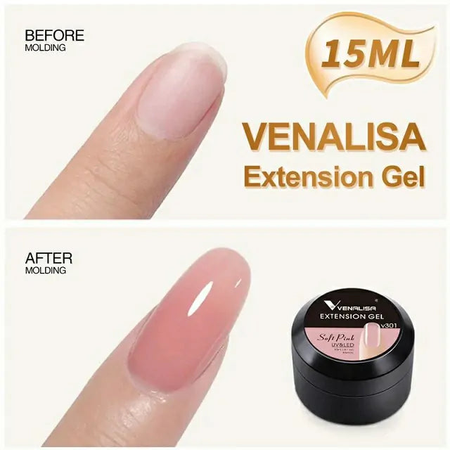 Venalisa Extension Builder Gel Jelly Soft Pink (15ml)