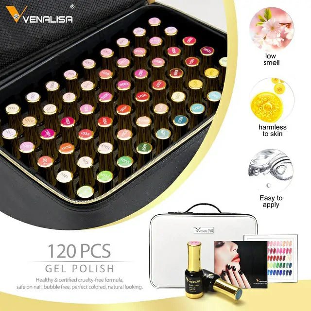 Venalisa Gel Nail Polish Kit (120 Pcs Set)