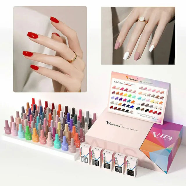 Venalisa Hema Free 60 Colors Gel Nail Polish Kit VIP4