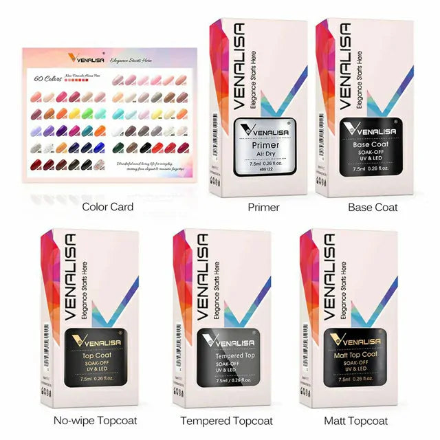 Venalisa Hema Free 60 Colors Gel Nail Polish Kit VIP4