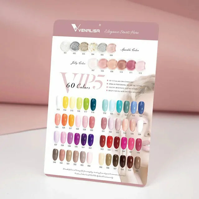 Venalisa Hema Free 60 Colors Gel Nail Polish Kit VIP5