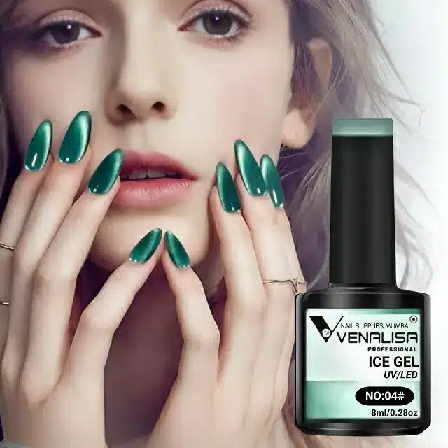Venalisa Ice Gel Cat Eye Gel Nail Polish (04) (8ml)