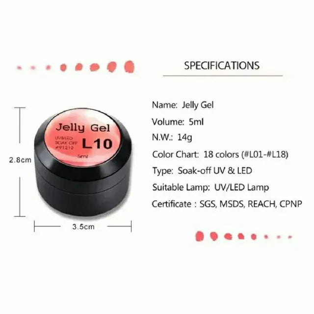Venalisa Jelly Gel Pots (Set Of 18)