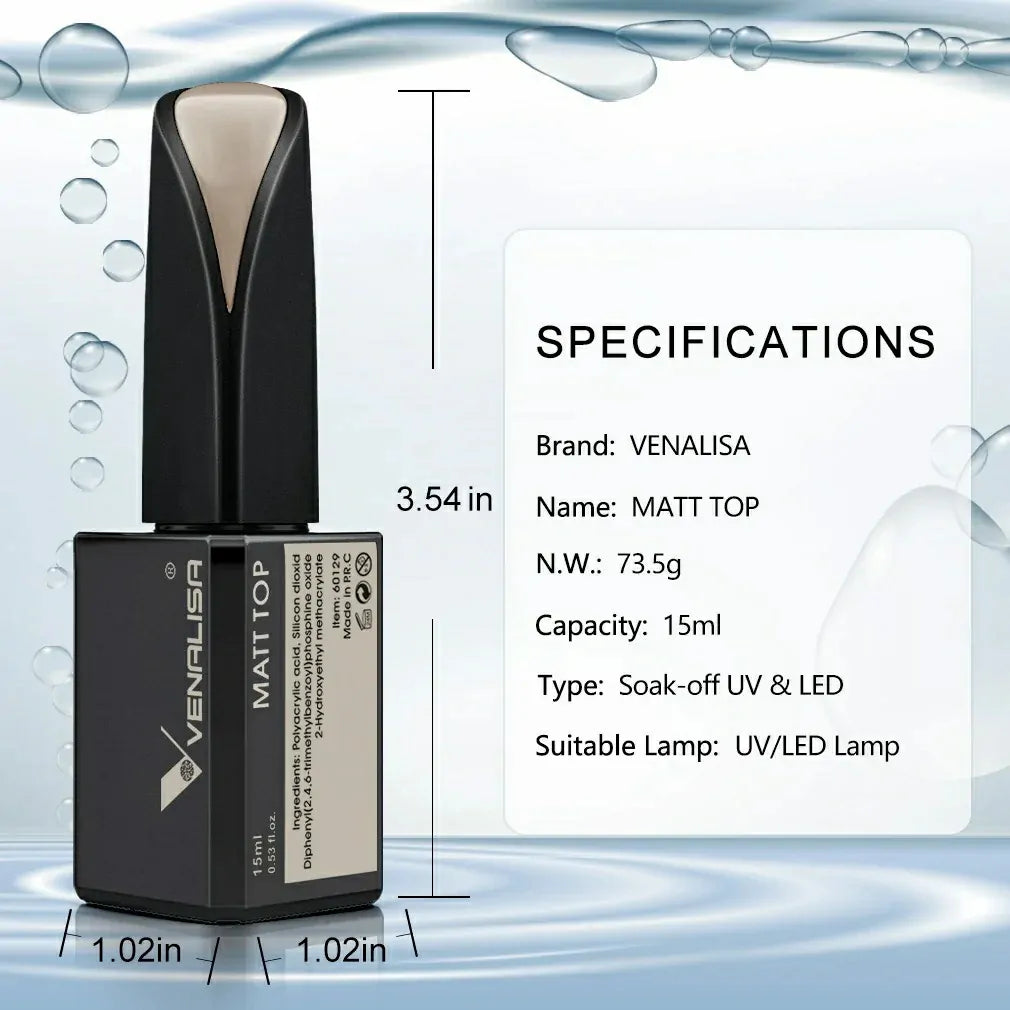 Venalisa Matt Top Coat (15ml)