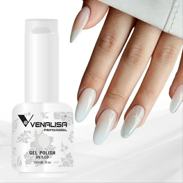 Venalisa Milky White Gel Nail Polish (15ml)
