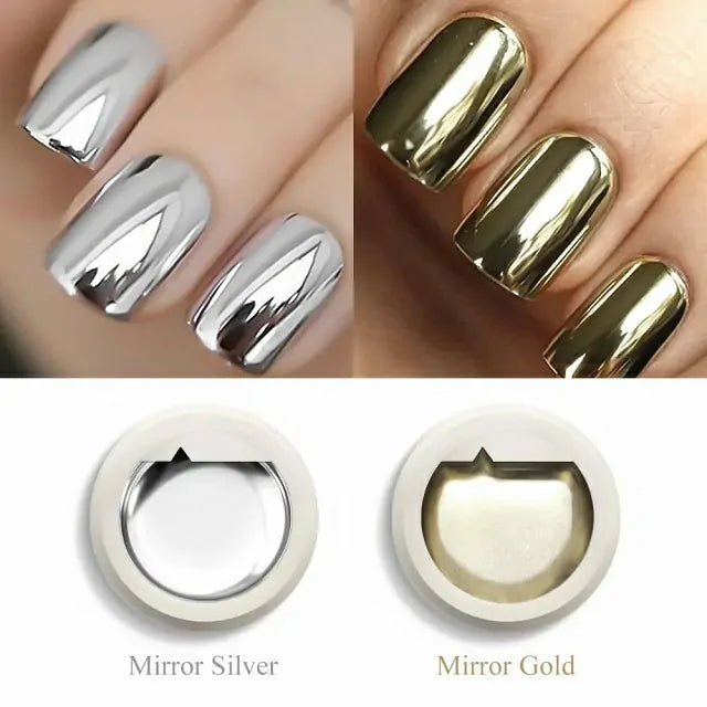 Venalisa Mirror Silver And Gold Gel Pots (5gm)