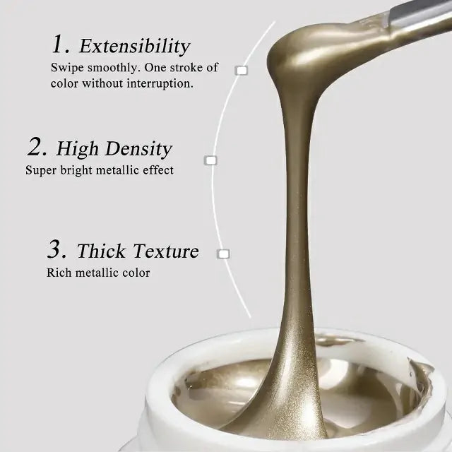 Venalisa Mirror Silver And Gold Gel Pots (5gm)