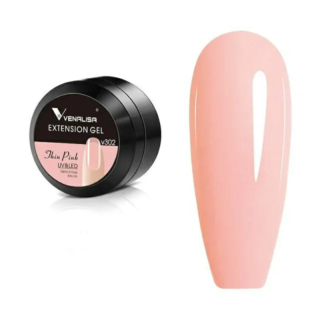 Venalisa Nail Extension Thick Builder Gel v302 Thin Pink (15ml)