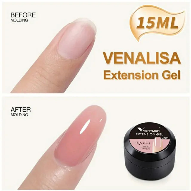 Venalisa Nail Extension Thick Builder Gel v306 Natural Pink (15ml)