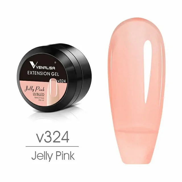 Venalisa Nail Extension Thick Builder Gel v324 Jelly Pink (15ml)