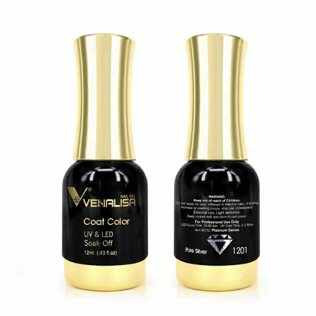 Venalisa Platinum Glitter Gel Nail Polish (Starry Purple) (12ml)