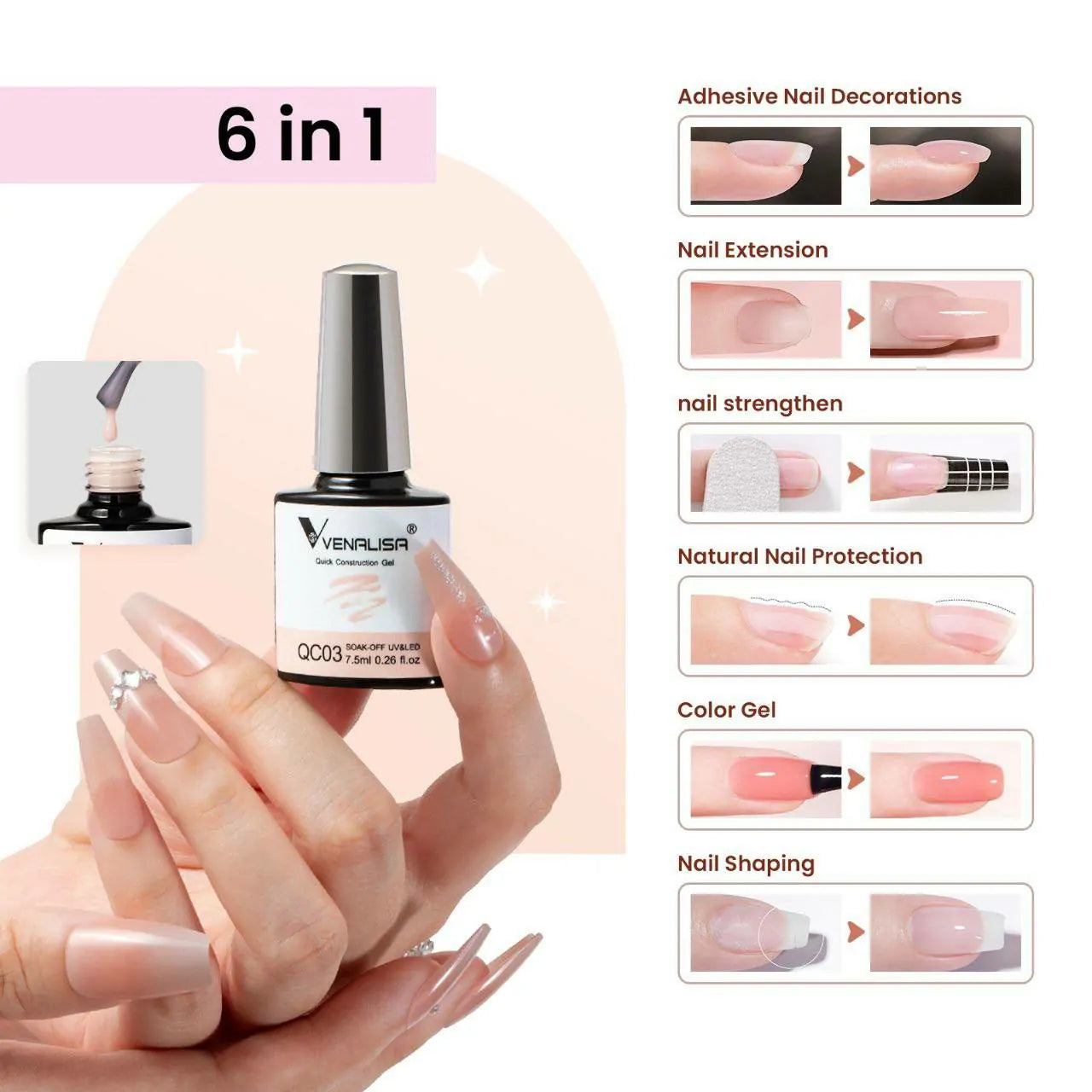 Venalisa Quick Construction Gel (7.5ml)