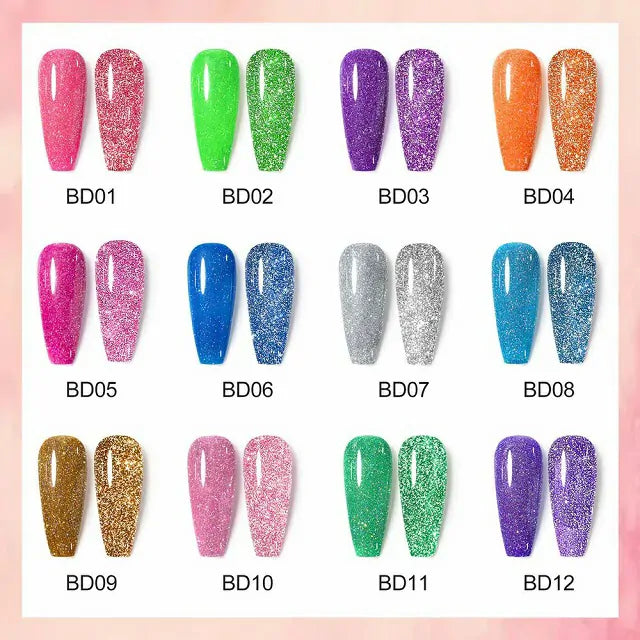 Venalisa Reflective Neon Disco Gel Nail Polish (BD10) (7.5ml)